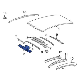Toyota OE - Front Roof Header Panel