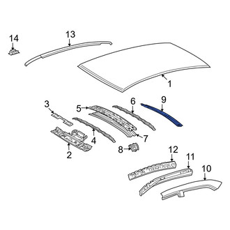 Toyota OE - Rear Roof Header Panel