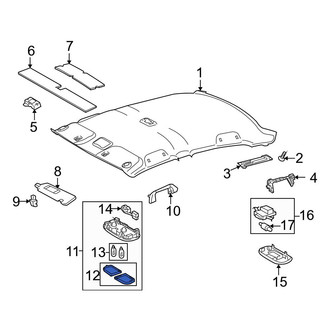 Toyota OE - Left Map Light Lens