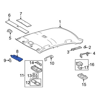 Toyota OE - Left Sun Visor