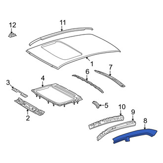 Toyota OE - Left Outer Roof Side Rail
