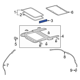Toyota OE - Right Sunroof Seal