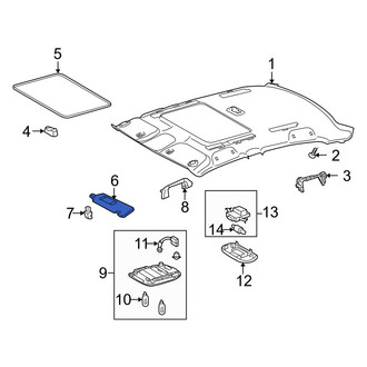 Toyota OE - Left Sun Visor