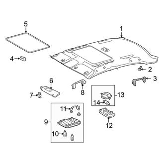 Toyota OE - Roof - Interior Trim (With Sunroof)