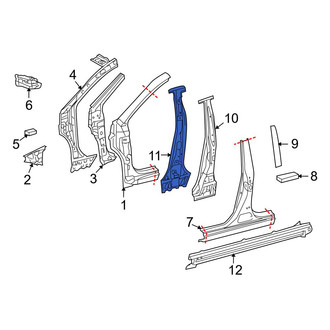 Toyota OE - Left Inner Body B-Pillar