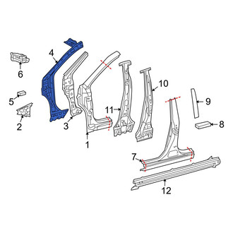 Toyota OE - Left Inner Body A-Pillar