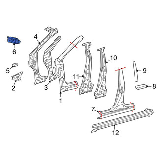 Toyota OE - Left Cowl Panel Reinforcement