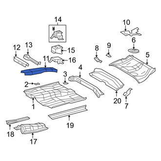 Toyota OE - Center Floor Pan Reinforcement