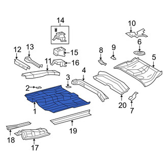 Toyota OE - Front Floor Pan