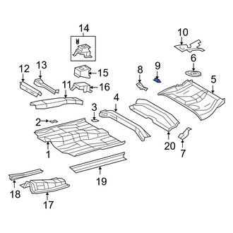 Toyota OE - Body C-Pillar Reinforcement