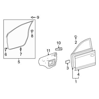 Toyota OE - Front Door - Door & Components