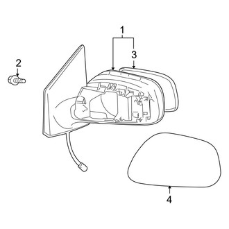 Toyota OE - Front Door - Outside Mirrors