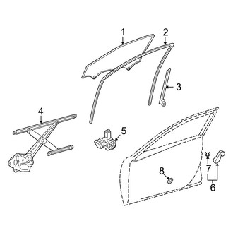 Toyota OE - Front Door - Glass & Hardware