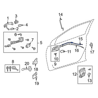 Toyota OE - Front Door Latch Cable