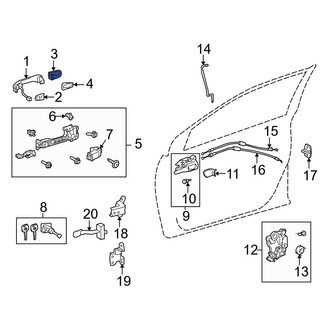 Toyota OE - Front Exterior Door Handle Cover