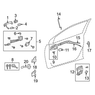 Toyota OE - Front Door - Lock & Hardware