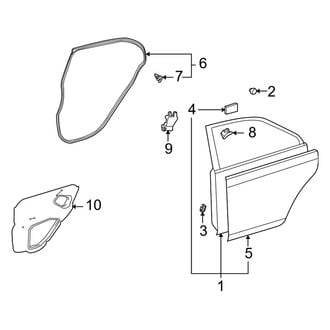 Toyota OE - Rear Door - Door & Components