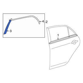 Toyota OE - Rear Left Black Out Tape