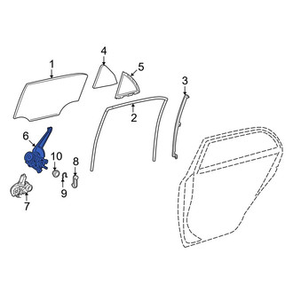 Toyota OE - Front Right Window Regulator