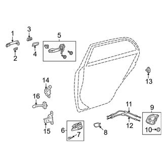 Toyota OE - Rear Door - Lock & Hardware