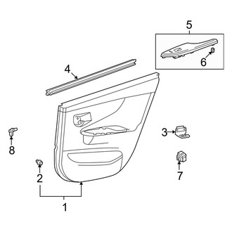 Toyota OE - Rear Door - Interior Trim