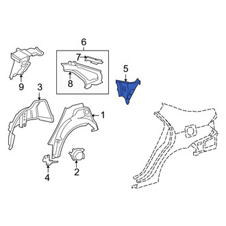 Toyota OE - Right Body C-Pillar Reinforcement