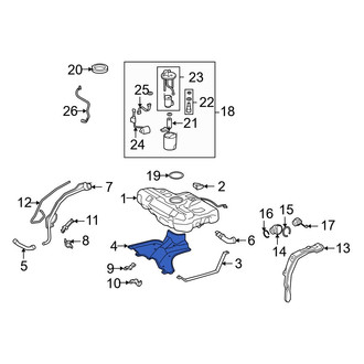 Toyota OE - Fuel Tank Shield