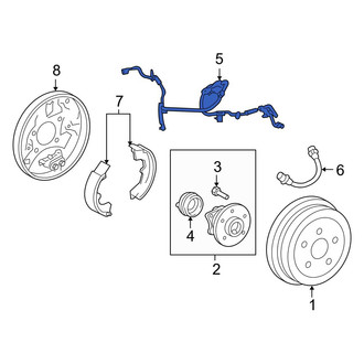 Toyota OE - Rear Right ABS Wheel Speed Sensor Wiring Harness