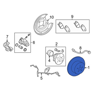 Toyota OE - Rear Disc Brake Rotor