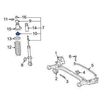 Toyota OE - Rear Lower Suspension Strut Mount Support Ring