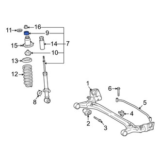 Toyota OE - Rear Suspension Strut Mount Support Ring