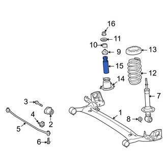 Toyota OE - Rear Suspension Strut Bumper