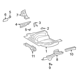 Toyota OE - Rear Body & Floor - Floor & Rails (Japan Built)
