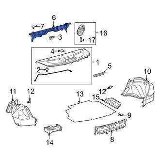 Toyota OE - Rear Partition Panel