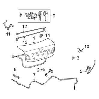 Toyota OE - Trunk Lid - Lid & Components