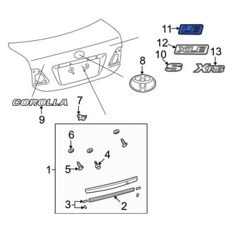 Toyota OE - Rear Deck Lid Emblem