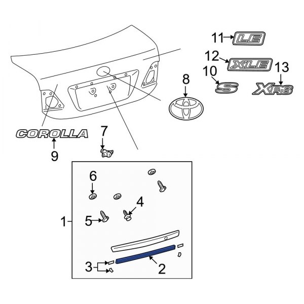 Deck Lid Finish Panel Gasket