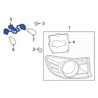 Toyota OE - Rear Tail Light Wiring Harness