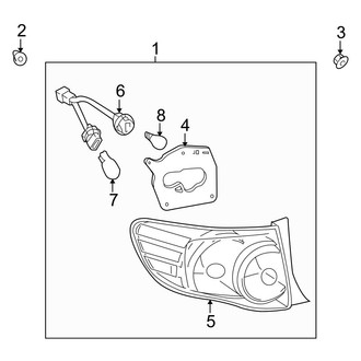 Toyota OE - Rear Lamps - Combination Lamps (USA Built)