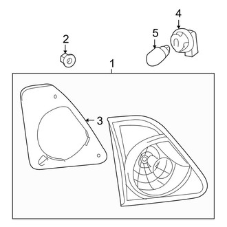 Toyota OE - Rear Lamps - Backup Lamps (Japan Work)