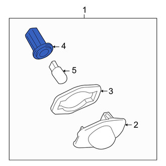 Toyota OE - Rear License Plate Light Socket
