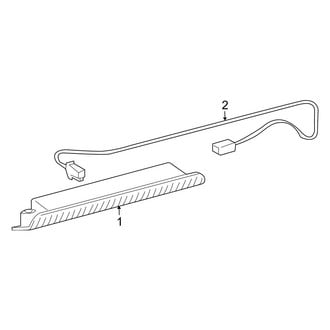 Toyota OE - Rear Lamps - High Mounted Stop Lamp (With Rear Spoiler)