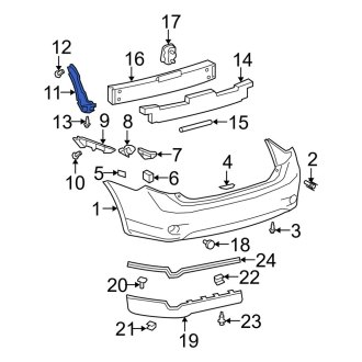 Toyota OE - Rear Left Bumper Seal
