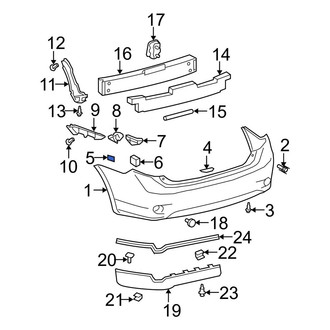 Toyota OE - Rear Bumper Cover Insulator