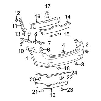Toyota OE - Rear Bumper - Bumper & Components