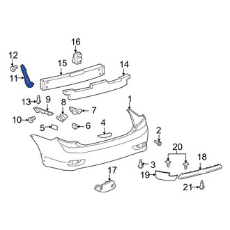 Toyota OE - Rear Left Bumper Seal