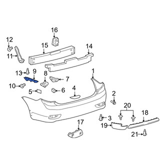 Toyota OE - Rear Right Bumper Guide