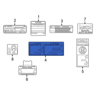 Toyota OE - Tire Information Label