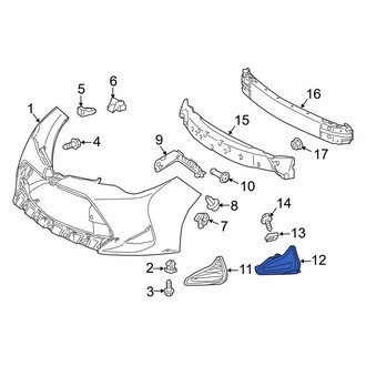 Toyota OE - Front Right Fog Light Trim