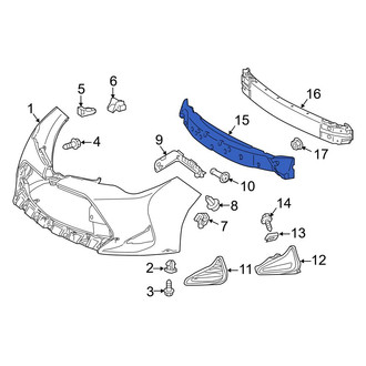Toyota OE - Front Bumper Impact Absorber